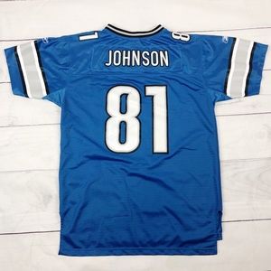Detroit Lions Jersey 81 Johnson Youth XL +2 Reebok
